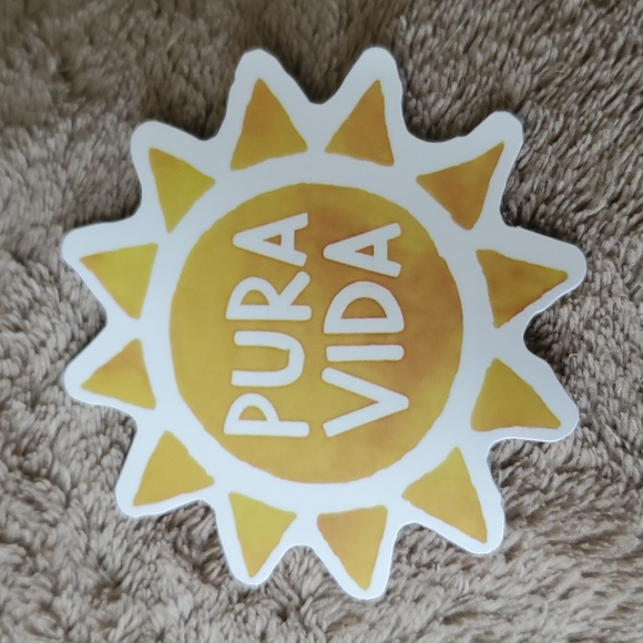 Source Unknown Other - 10/$10❤️‍🔥 Pura Vida brand yellow sun sticker